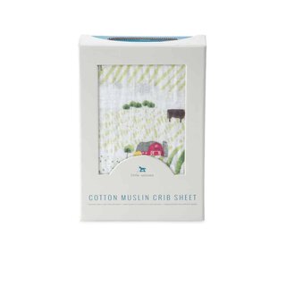Cotton Muslin Crib Sheet - Rolling Hills