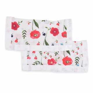 Cotton Muslin Security Blanket 2 Pack - Summer Poppy