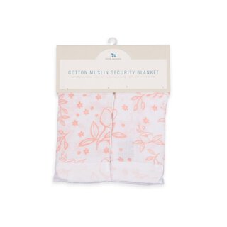 Cotton Muslin Security Blanket 2 Pack - Garden Rose