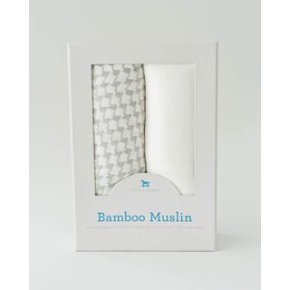 Deluxe Muslin Swaddle 2 Pack - Houndstooth