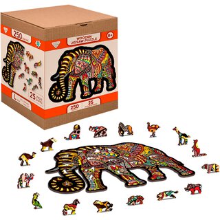 Puzzle Holz Magic Elephant L 250 Teile | wooden city