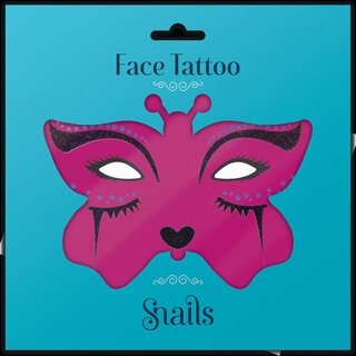 Face Tattoo Midnight Cat | Snails