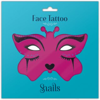 Face Tattoo Midnight Cat | Snails