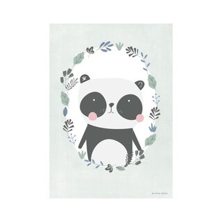 Poster A3  - Panda mint | Little Dutch