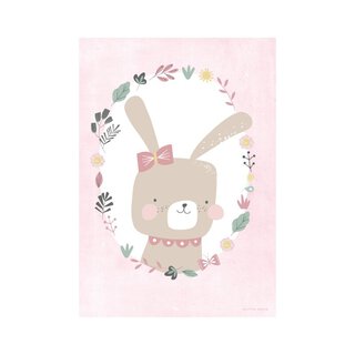 Poster A3 - Rabbit pink | Little Dutch