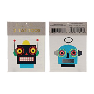 Roboter Tattoos | Meri Meri Everyday