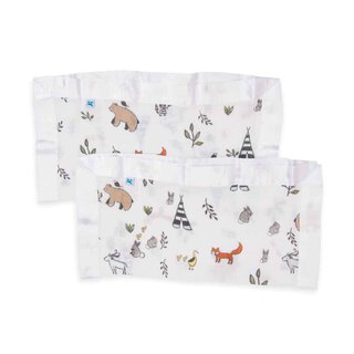 Cotton Muslin Security Blanket 2 Pack - Forest Friends