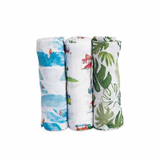 Cotton Muslin Swaddle 3 Pack - Summer Vibe