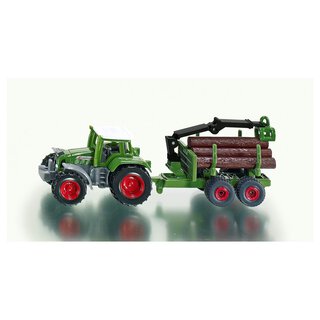 SIKU Traktor mit Forstanhänger | Siku