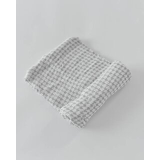 Deluxe Muslin Swaddle Single - Houndstooth Grey