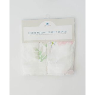 Deluxe Muslin Security Blanket 2 Pack - Pink Peony