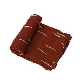 Deluxe Muslin Swaddle Single - Baked Clay