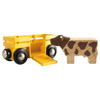 BRIO Tierwagen mit Kuh | BRIO