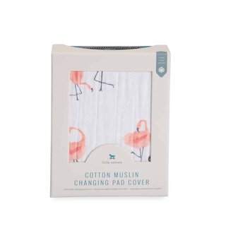 Cotton Muslin Changing Pad Cover - Pink Ladies