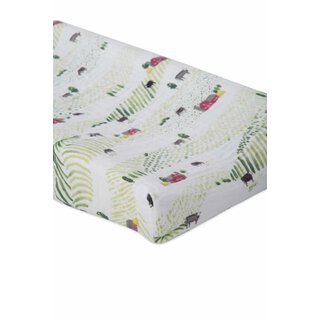 Cotton Muslin Changing Pad Cover - Rolling Hills