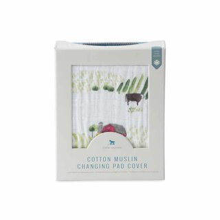 Cotton Muslin Changing Pad Cover - Rolling Hills
