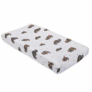 Brushed Changing Pad Cover - Bison