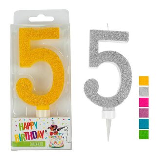 Birthday Zahlenkerze 5 ass. | Sombo