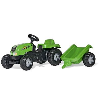rollyKid X mit Anhänger grün | Rolly Toys