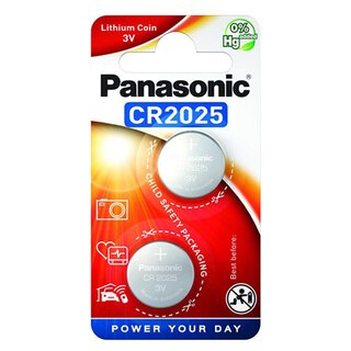 PANASONIC KNOPFZ. Batterie Panasonic 2xCR2025 | PANASONIC KNOPFZ.