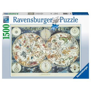 RAVENSBURGER Puzzle Weltkarte mit fantas- | Ravensburger