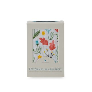Cotton Muslin Crib Sheet - Meadow