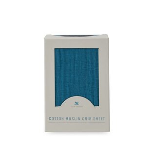 Cotton Muslin Crib Sheet - Lake