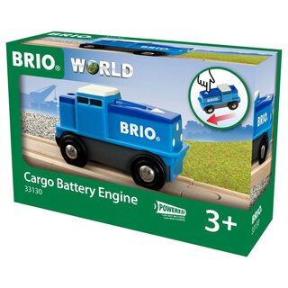 BRIO Blaue Batterie-Frachtlok | BRIO