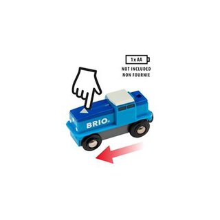 BRIO Blaue Batterie-Frachtlok | BRIO