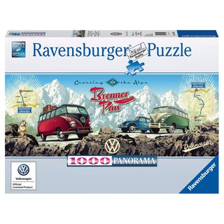 RAVENSBURGER Puzzle Mit d.Bulli über den | Ravensburger