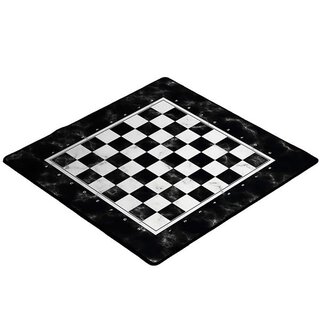 Spielmatte Schach Marmor schwarz 40x40cm | IMMERSION