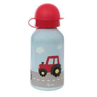 Edelstahl-Trinkflasche Traktor blau 350 ml